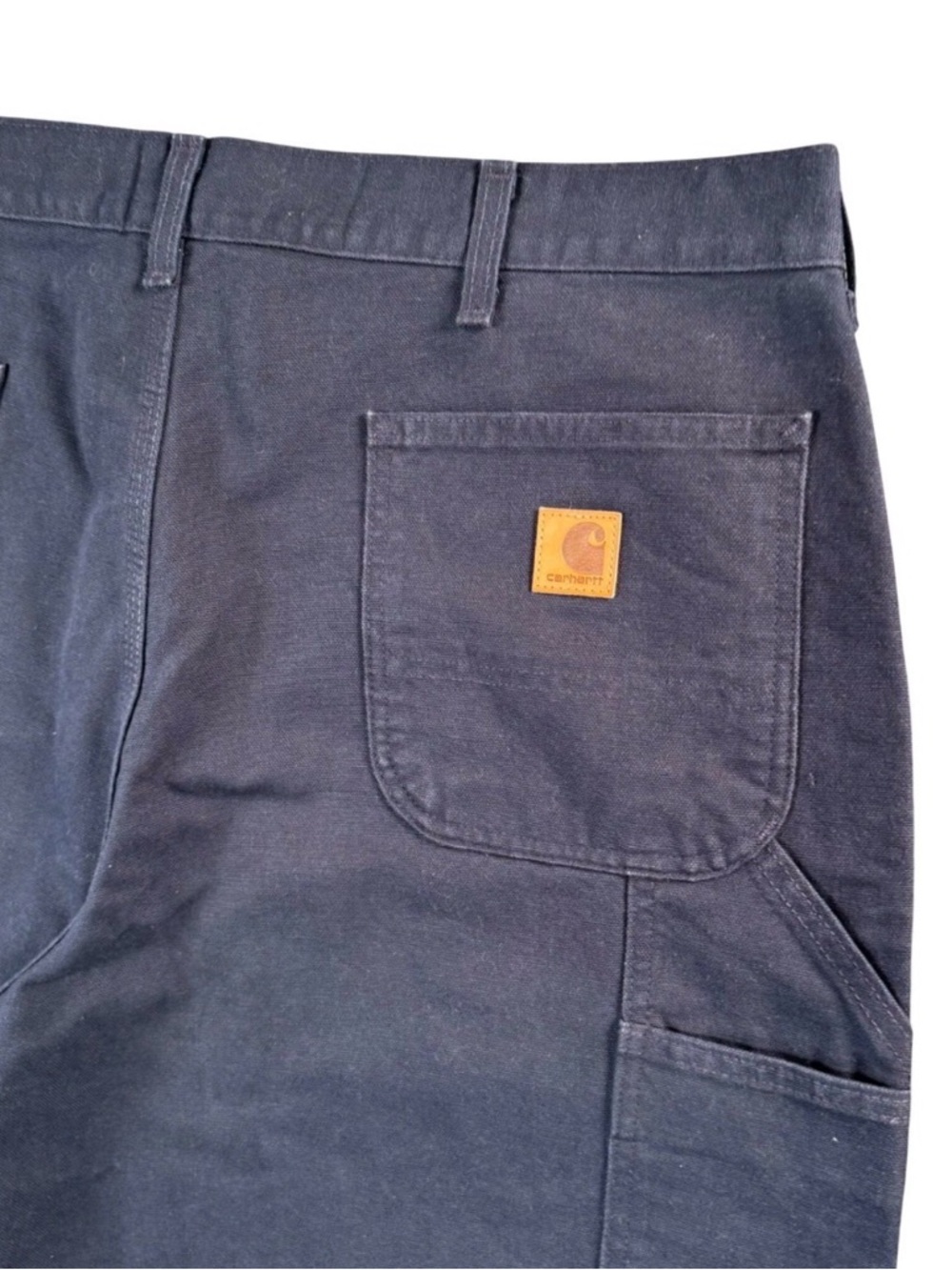 Carhartt Navy Dungaree Jeans - 30x30 Workwear Treasure! 🚜 - Picture 4 of 11